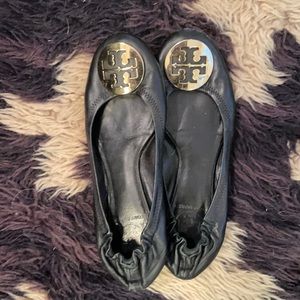 Tory Burch “Minnie” Travel Leather Ballet